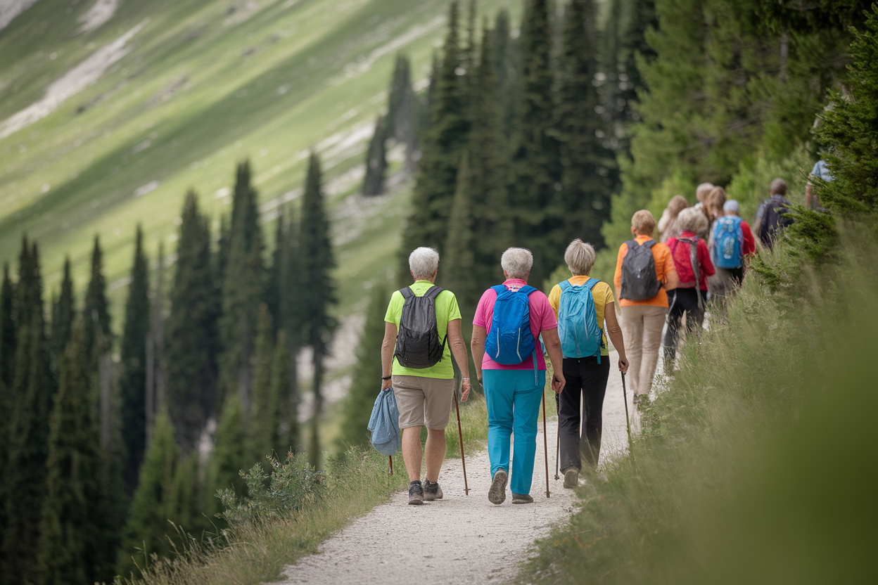 Randonnée Pédestre pour Seniors : 7 Circuits Accompagnés Accessibles aux Personnes Âgées