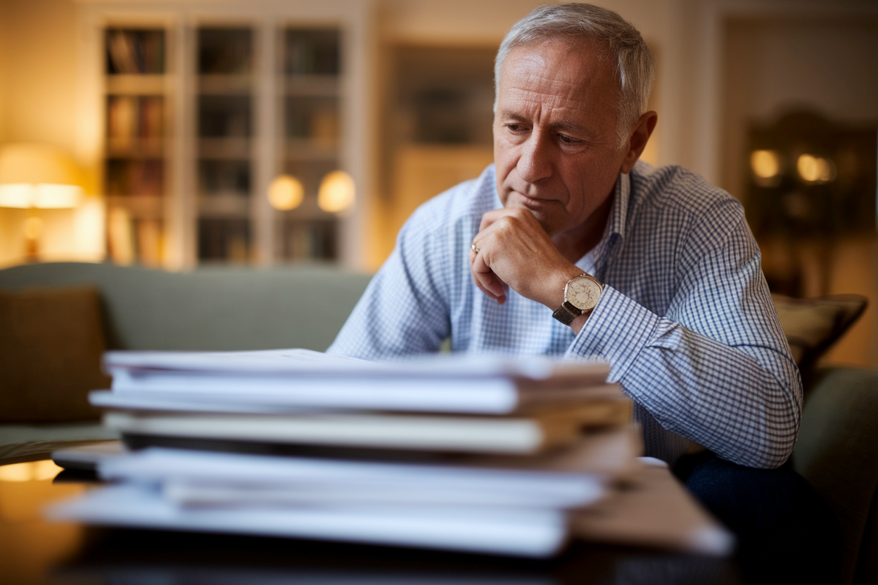 homme-age-contemplatif-documents-financiers